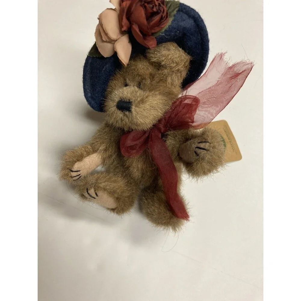 Boyds Bears Yvette Dubearry Archive Collection 6in Plush Bear Hat Ribbon 918431